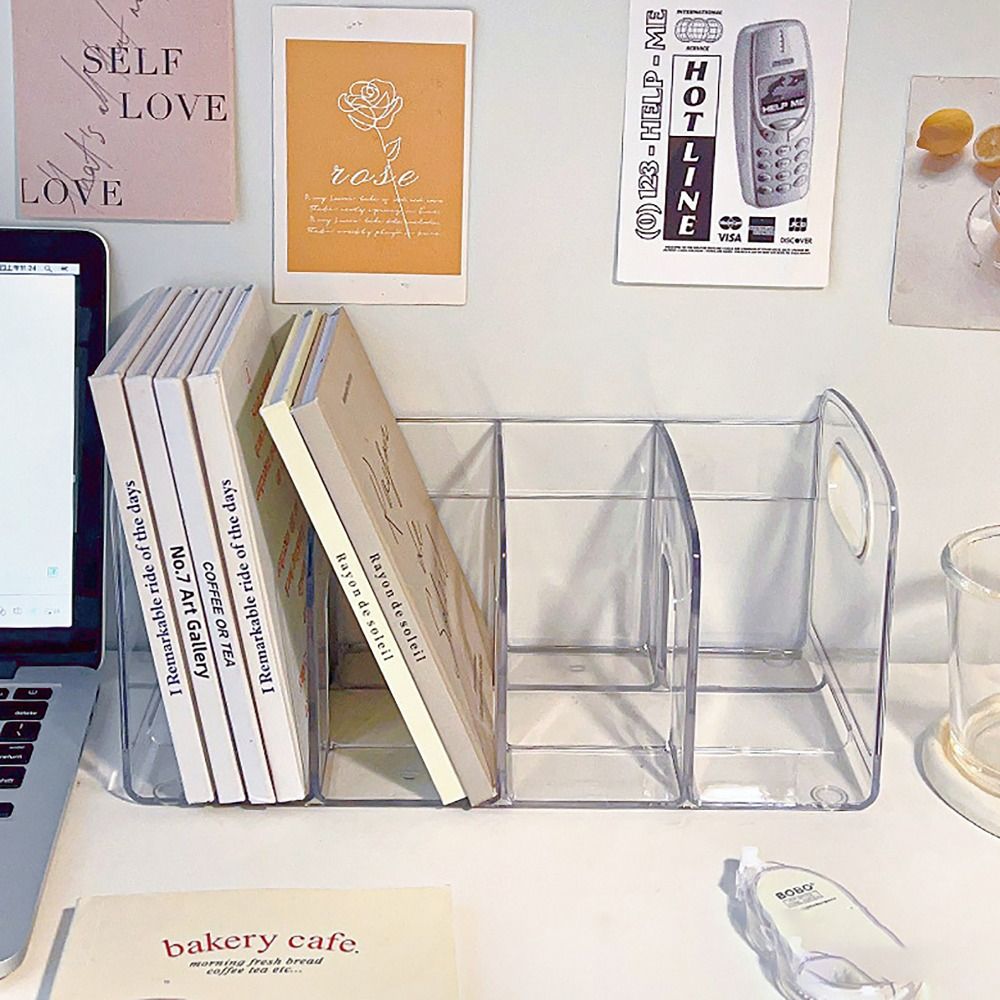 Clear Acrylic Book Stand Holder - حامل كتب محمول من الأكريليك الشفاف