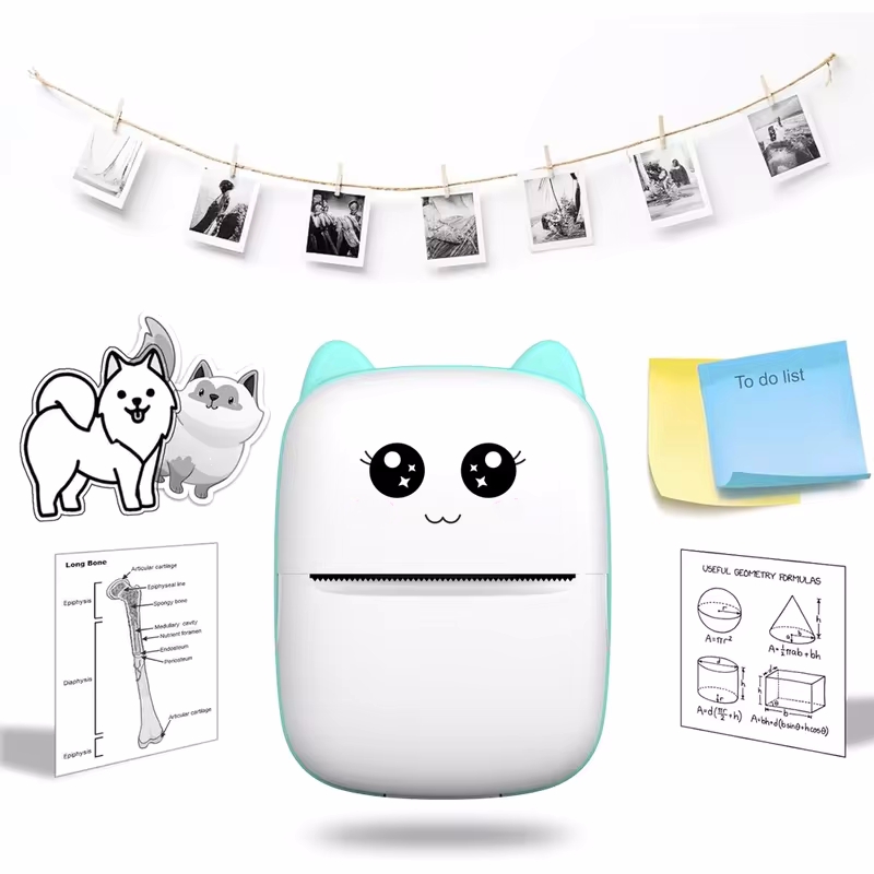 طابعة حرارية صغيرة محمولة طباع - مراجعة Mini Pocket Thermal Printer Paper Roll وسعره