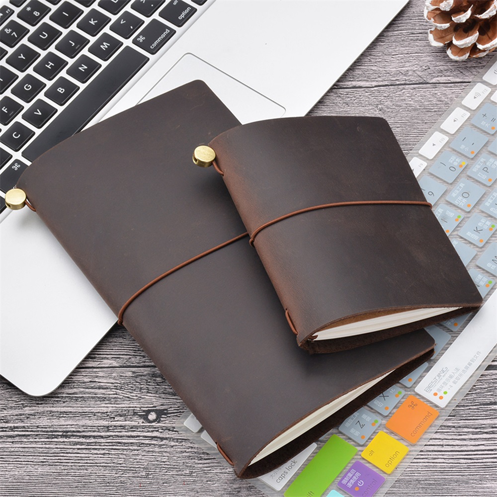 دفتر مسافر من الجلد الطبيعي يم - مراجعة Vintage Leather Journal Notebook وسعره
