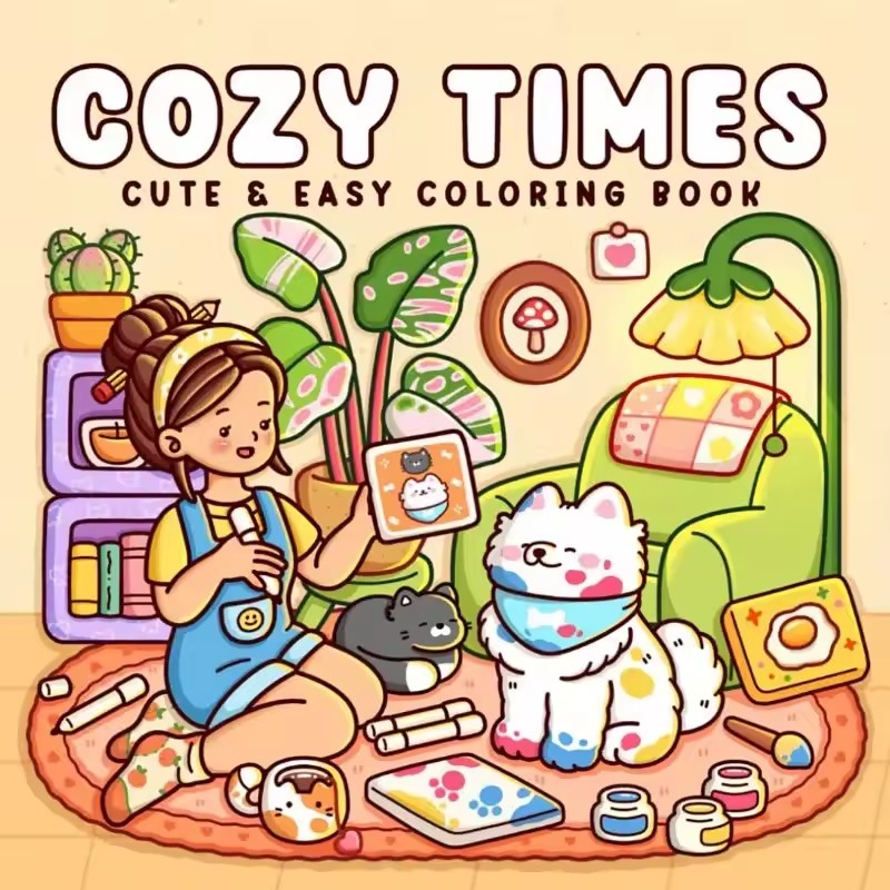 كتاب تلوين لطيف وسهل الاستخدام - مراجعة Adult Coloring Book Stress Relief وسعره