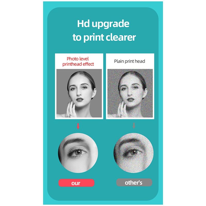 طابعة ملصقات الجيب الحرارية ال - مراجعة Mini Pocket Thermal Printer Paper Roll وسعره