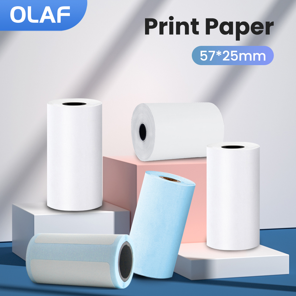 لفائف الورق الحراري ذاتية اللص - مراجعة Mini Pocket Thermal Printer Paper Roll وسعره