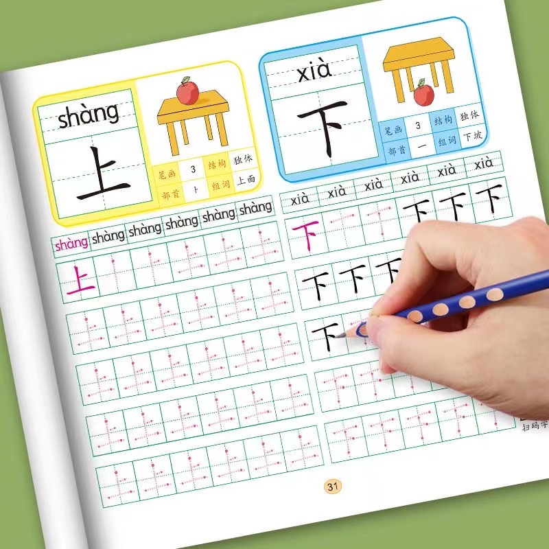 ملصقات الخط للمبتدئين والمبتدئ - مراجعة Chinese Calligraphy Practice Book وسعره