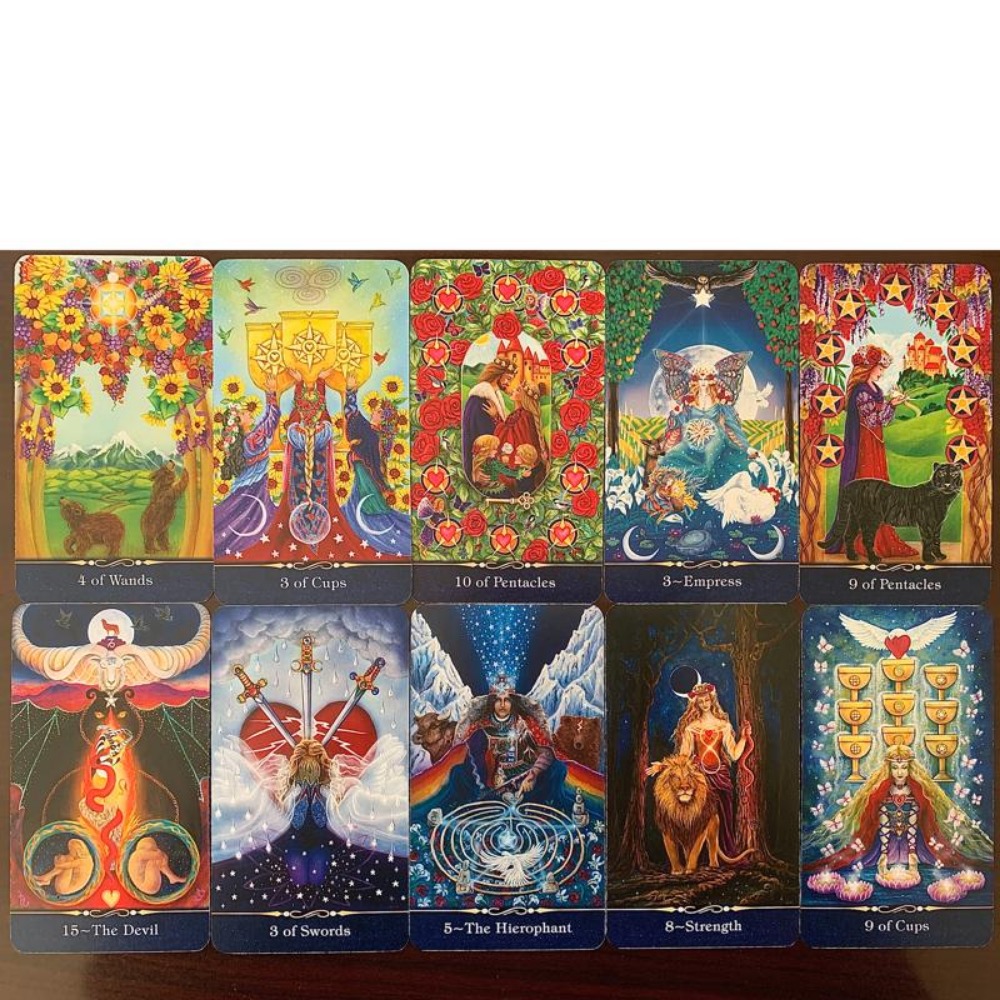 10.3*6 سنتيمتر النجم التارو طر - مراجعة Tarot Deck With Guidebook وسعره