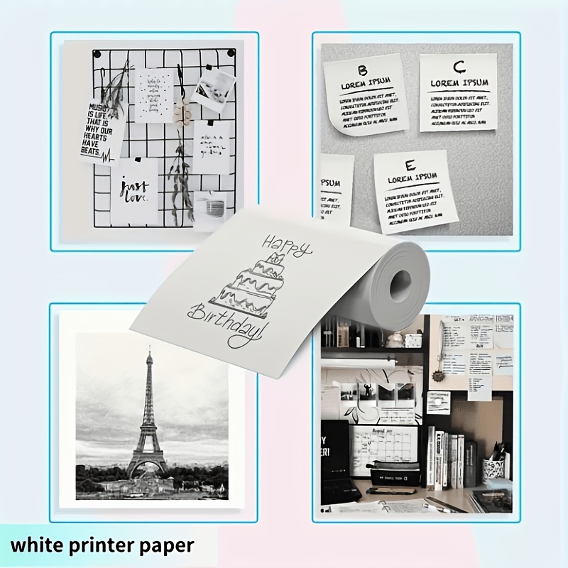 13 لفة ورق حراري صغير 57x25 مم - مراجعة Mini Pocket Thermal Printer Paper Roll وسعره