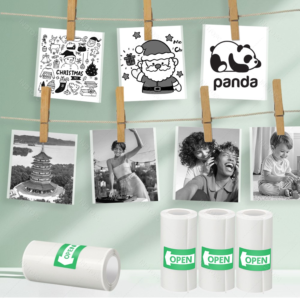 ورق لاصق قابل للطباعة 3 ~ 15 ق - مراجعة Mini Pocket Thermal Printer Paper Roll وسعره